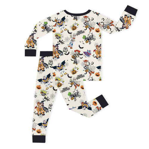 Halloween Space Cowboys and Aliens Kids Bamboo Two-Piece Pajama Set