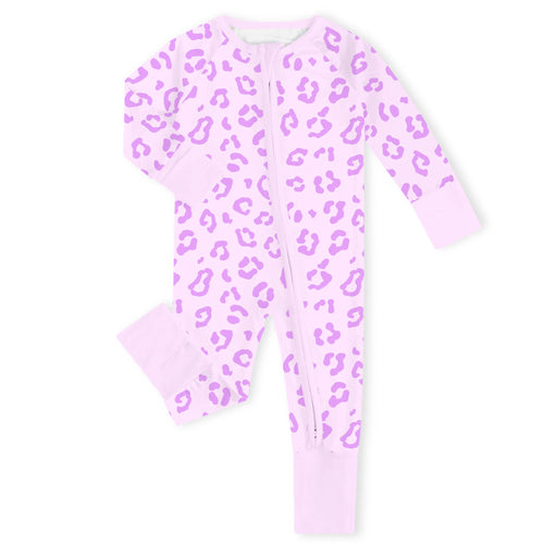 Wild Sweetness Lavender Bamboo Zipper Romper Pajamas