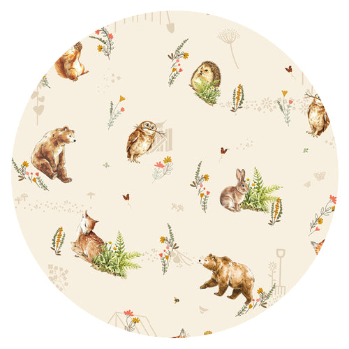 Farmyard Friends Woodland Journey Bamboo Zipper Romper Pajamas