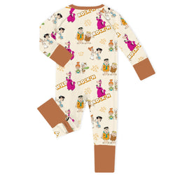 Modern Primitive Baby Bamboo Zipper Romper Pajamas