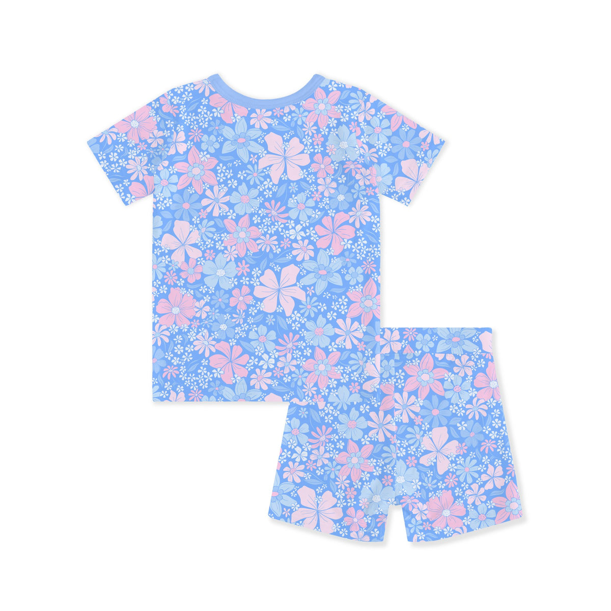 Spring Pj Sets Spring Petal Party Kids Bamboo Two-Piece Pajama Short Sleeve Set ...