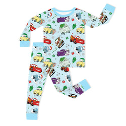 Christmas Car and Gifts Fun Kids Bamboo Two-Piece Pajama Set