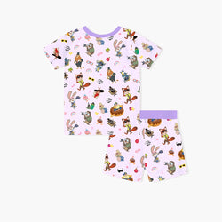 Crazy Zoo Kids Bamboo Short Two-Piece Pajama Set