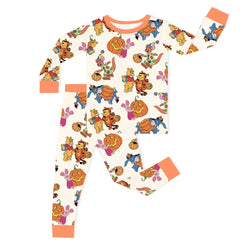 سباق Car Cartoon Kids Bamboo Short Pajama Set