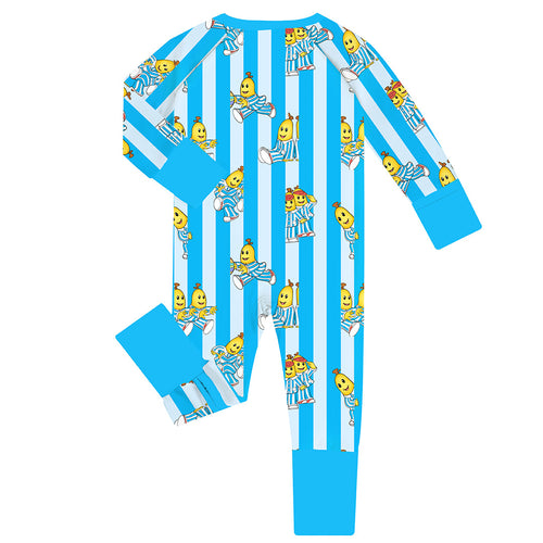 FancyPrince Striped Banana Baby Bamboo Zipper Romper Pajamas