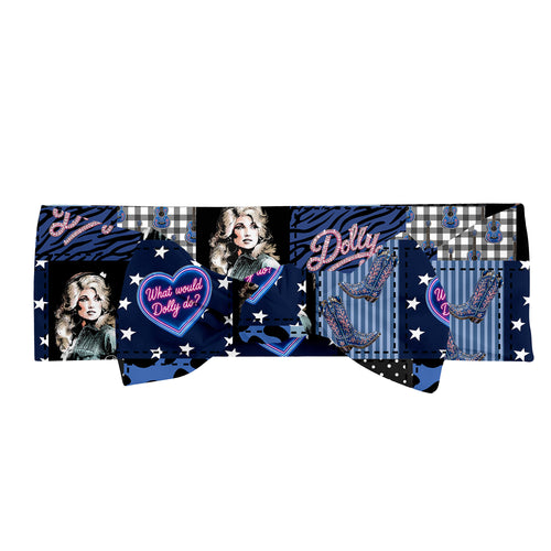 Dolly Neon Country Disco Bamboo Headband Bow