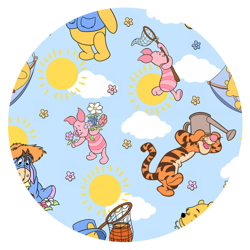 Sunny Bear and Pig Friends Playtime Kids Two-Piece Pajama Set