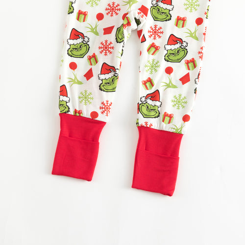 Christmas Green Guy Snowflake Bamboo Viscose Zippy