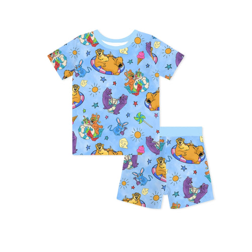 Bear Summer Beach Bamboo Family Matching Pajamas
