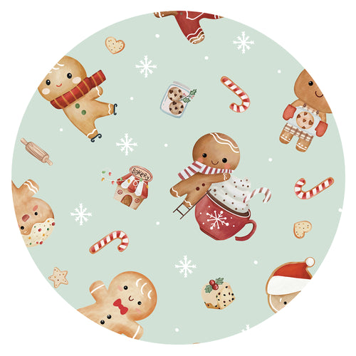 Christmas Gingerbread Sweet Bakery Kids Bamboo Two-Piece Pajama Set