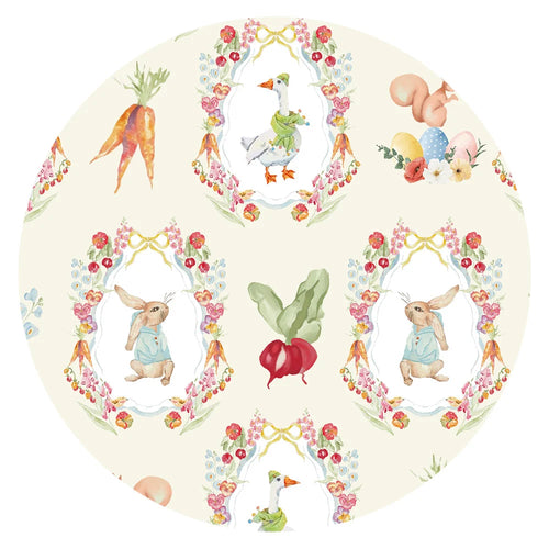 Easter Garden Bunny with Carrots Bamboo Zipper Romper Pajamas