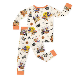Halloween Magic Squirrel Kids Bamboo Two-Piece Pajama Set