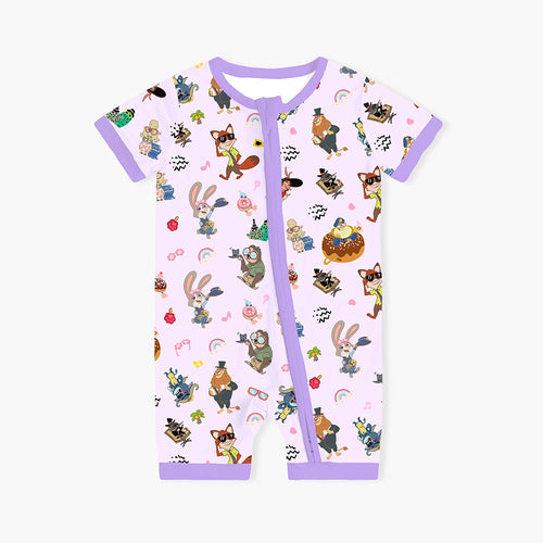 Crazy Zoo Dad&Me Bamboo Family Short Matching Pajamas