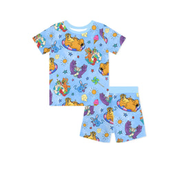 Bear Summer Beach Kids Bamboo Short Two-Piece Pajama Set