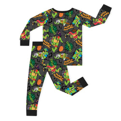 سباق Car Cartoon Kids Bamboo Short Pajama Set