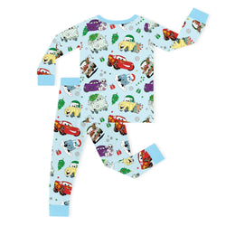 Christmas Car and Gifts Fun Kids Bamboo Two-Piece Pajama Set