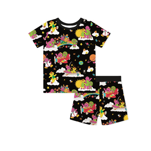 Tyrannosaurus Rex And Friends Bamboo Family Matching Pajamas