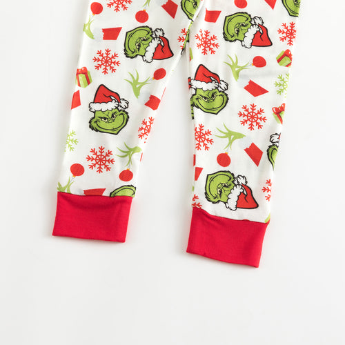 Christmas Green Guy Snowflake Bamboo Pajama Set