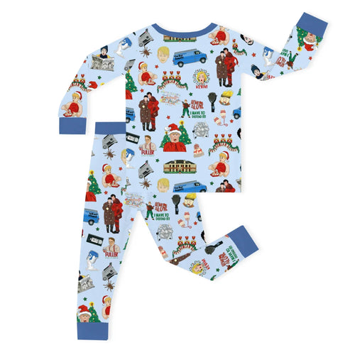 Christmas Home Defender and Gift Parade Kids Bamboo Two-Piece Pajama Set