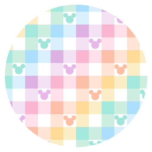 Pastel Magic Check Bamboo Blanket