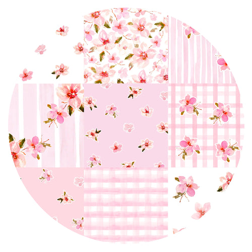 Valentine Floral Quilt Bamboo Zipper Romper Pajamas
