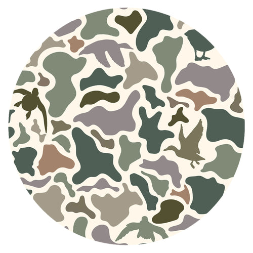 Waterfowl Camo Green Bamboo Zipper Romper Pajamas