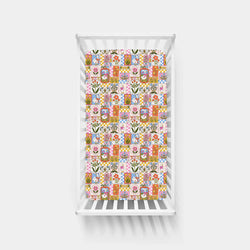 Vintage Goose Garden Bamboo Fitted Crib Sheet