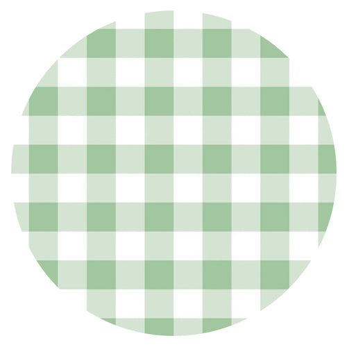 Classic Sunshine Gingham Green Bamboo Zipper Romper Pajamas
