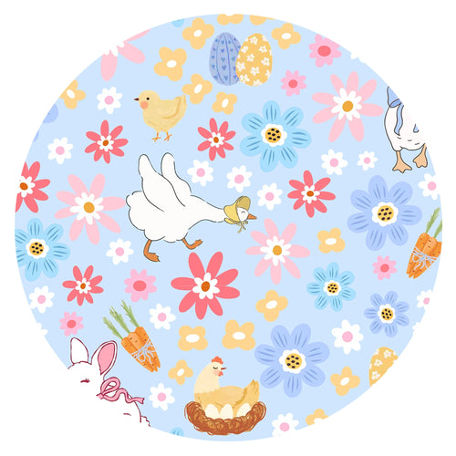 Spring Meadow Friends Bamboo Zipper Romper Pajamas