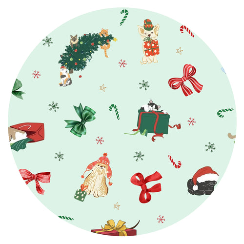 Merry Paw-ty Bamboo Zipper Romper Pajamas