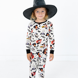 Halloween Princess Pumpkin Spider Kids Bamboo Two-Piece Pajama Set