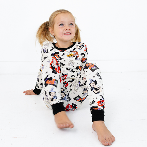 سباق Car Cartoon Kids Bamboo Short Pajama Set