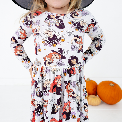 Halloween Princess Kids Bamboo Long Sleeves Dress