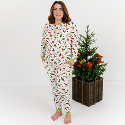 Christmas Green Gift Green Face Bamboo Family Matching Pajamas