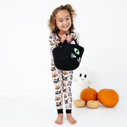 Halloween Car Kids Bamboo Two-Piece Pajama Set