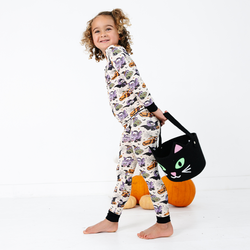 Halloween Car Kids Bamboo Two-Piece Pajama Set