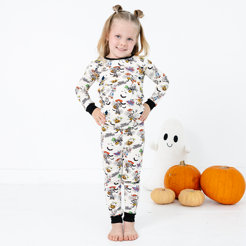 سباق Car Cartoon Kids Bamboo Short Pajama Set
