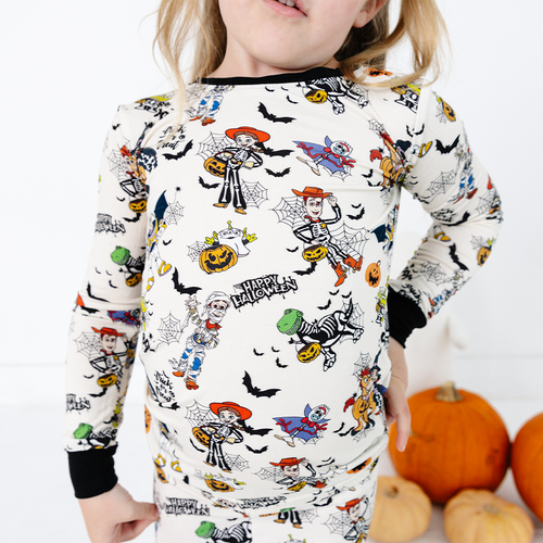 سباق Car Cartoon Kids Bamboo Short Pajama Set