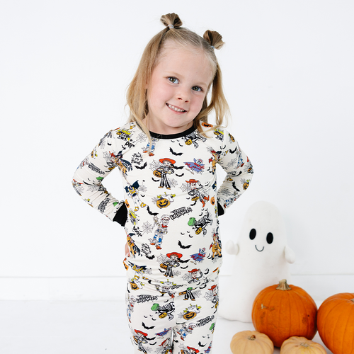 سباق Car Cartoon Kids Bamboo Short Pajama Set