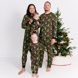 Christmas Tree Green Face Gift Bamboo Family Matching Pajamas