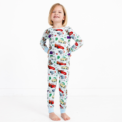 Christmas Car and Gifts Fun Kids Bamboo Two-Piece Pajama Set