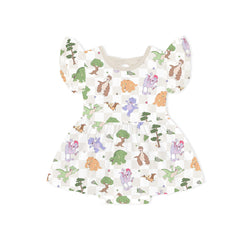 Dinosaur Adventure Plaid Twirl Dress With Bodysuit