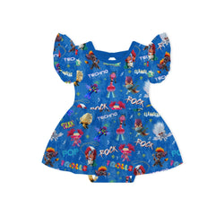 Magic Elves Cartoon Music Twirl Dress With Bodysuit