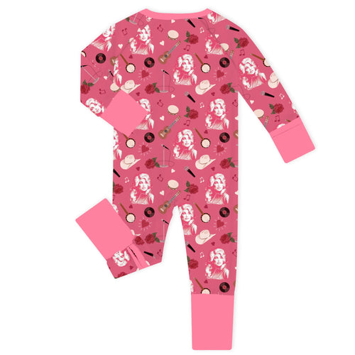 Nashville Songbird Bamboo Zipper Romper Pajamas