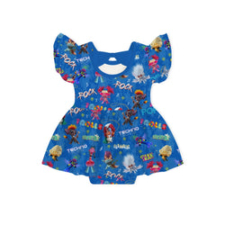 Magic Elves Cartoon Music Twirl Dress With Bodysuit