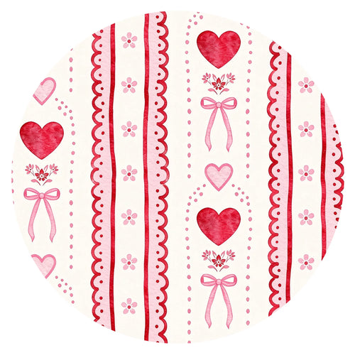 Sweetheart Ribbon Red Bamboo Zipper Romper Pajamas