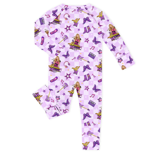Pop Star Pop Bamboo Zipper Romper Pajamas