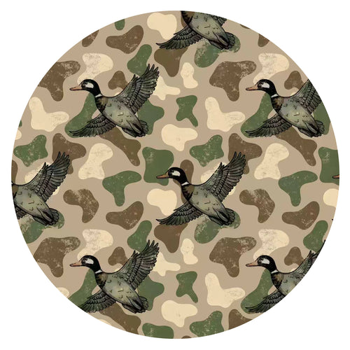 Flying Mallard Camo Bamboo Zipper Romper Pajamas