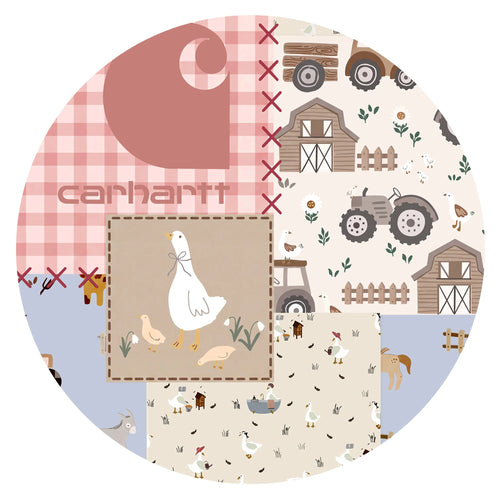 Country Patchwork Duck Bamboo Zipper Romper Pajamas