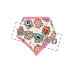 Pink Princess Royal Bow Bamboo Baby Bib